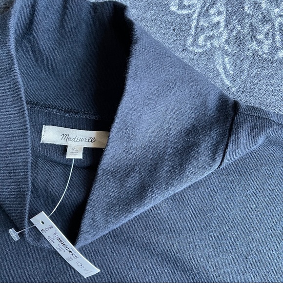 Madewell Button-Sleeve Turtleneck Top Black XL - Picture 5 of 8